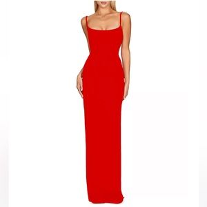 NOOKIE Bailey Column gown in Red